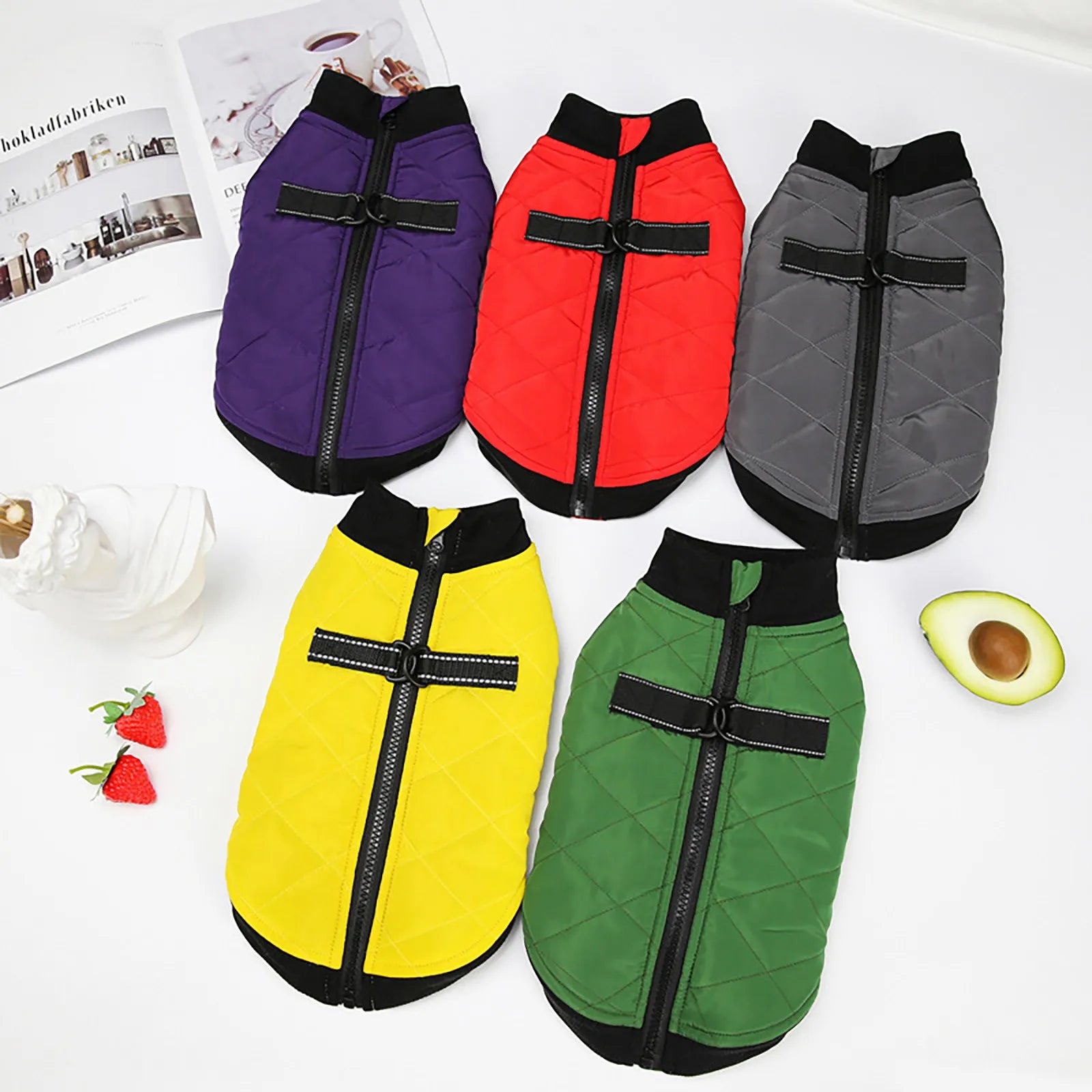 Pet Dog Clothes Winter Warm Padded Dog Clothes Waterproof Pet Coats Vest Jacket For Small Medium dogs Puppy Costumes -