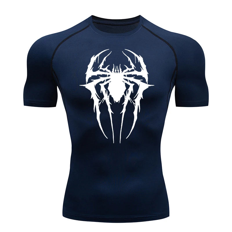 Spider Graphic Compression Shirts for Men -