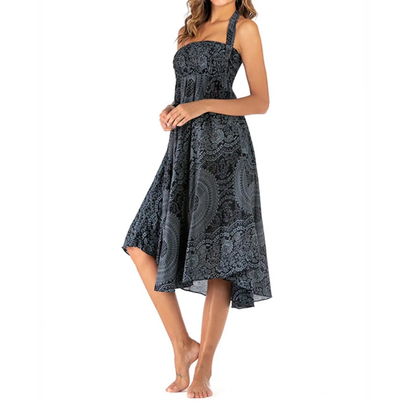 Bloom in style with this fashionable women's flower skirt—featuring an elastic waist for comfort and a beautiful flowy bottom, perfect for any outfit or costume! -