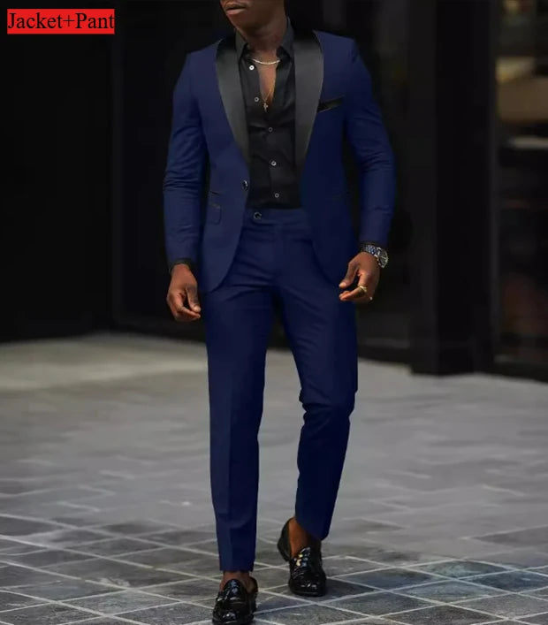 Men Formal Slim Fit Tuxedo -