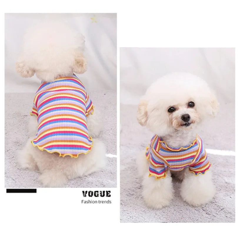 Dress your puppy in style with this cute and cozy vest T-shirt—perfect for keeping your furry friend comfortable and fashionable! -