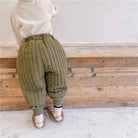 Children's Clothing From 2 To 7 Years Winter Kids Warm Cotton-Padded Trousers Baby Girls Thick Pants Toddler Boys Wear Clothes -