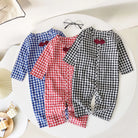 Keep your baby boy comfy and stylish with these cotton long sleeve rompers—perfect for toddlers aged 0-1 year! -