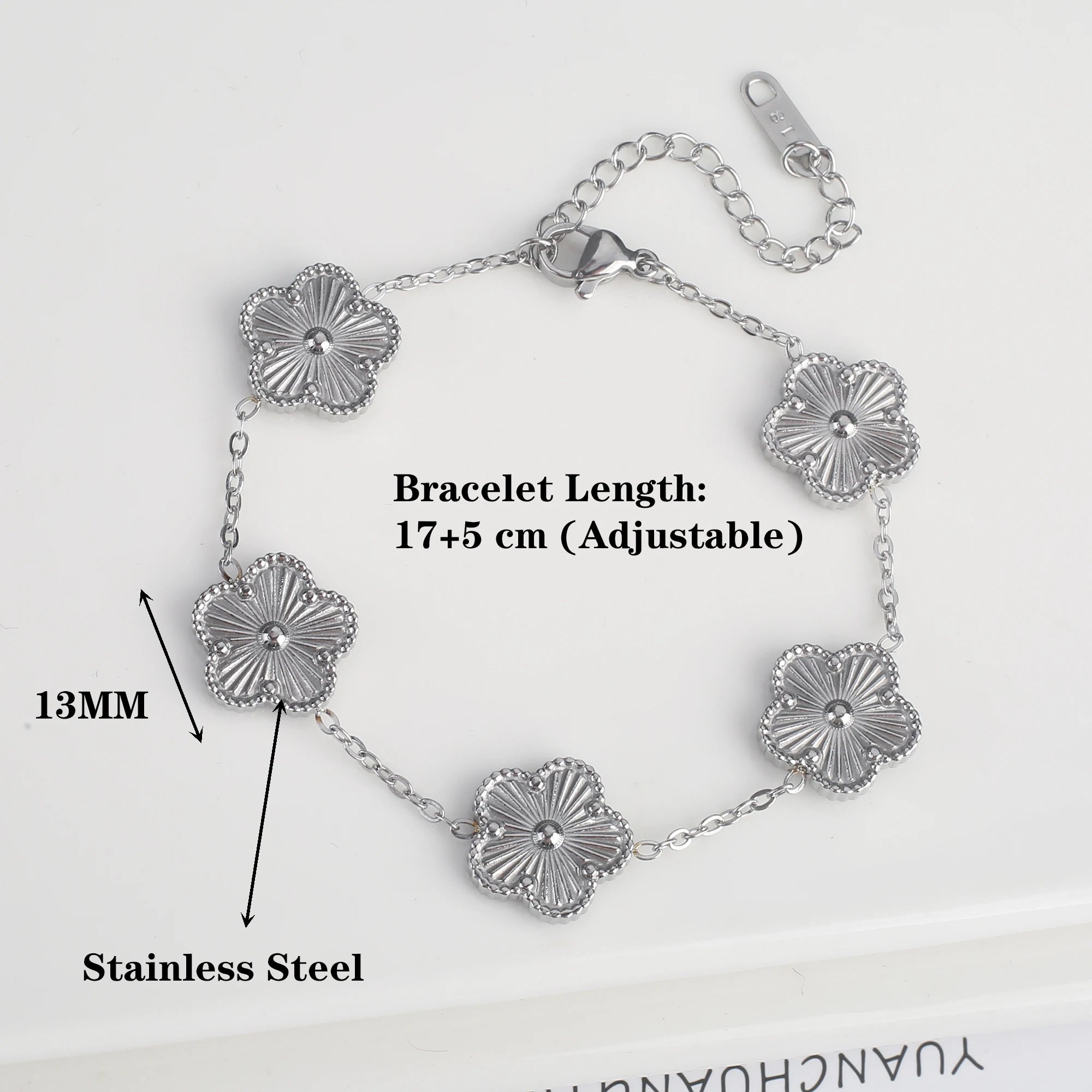 Double Sided Adjustable Charm Bracelet -