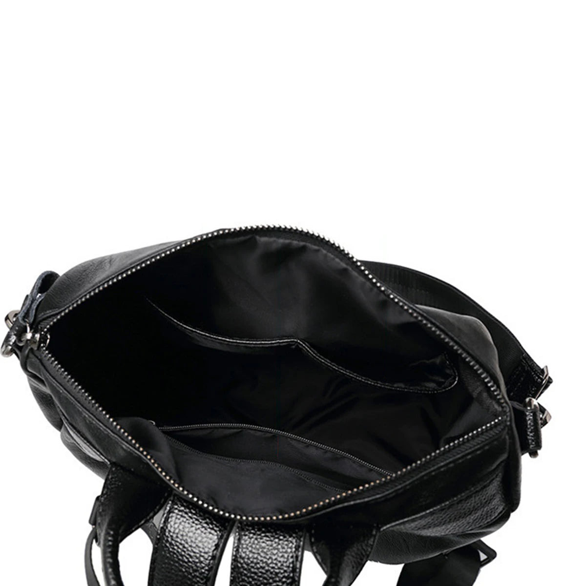 Enhance your style with this vintage leather-textured backpack. Featuring a quilted design, solid color, large capacity, adjustable straps, and secure zipper closure, it's a versatile and chic accessory for any outfit. -
