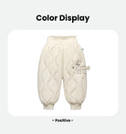 Keep your kids cozy and protected with these new style three-proof high-waisted warm down trousers—perfect for boys and girls on chilly days! -