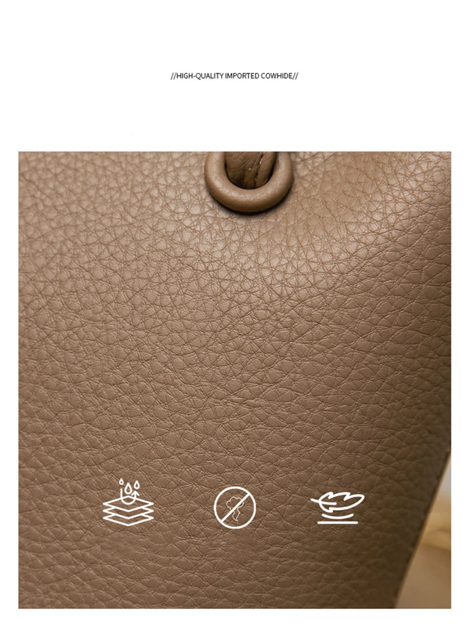 Upgrade your accessories with this new bucket bag for women. Featuring a fashionable and versatile design, this handheld bag is perfect for adding a chic and trendy touch to your look. -