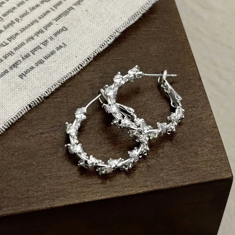 Twisted Hoop Earrings -