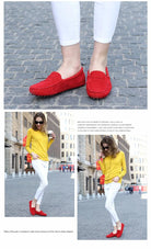 100% Genuine leather Women flats Fashion Handmade Women Casual leather shoes Leather Moccasin Women Driving Shoes Loafers -