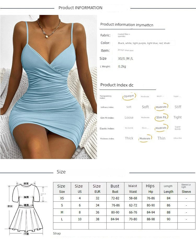 Summer Niche Outer Wear Inner Wear Sexy Backless Slip Dress -
