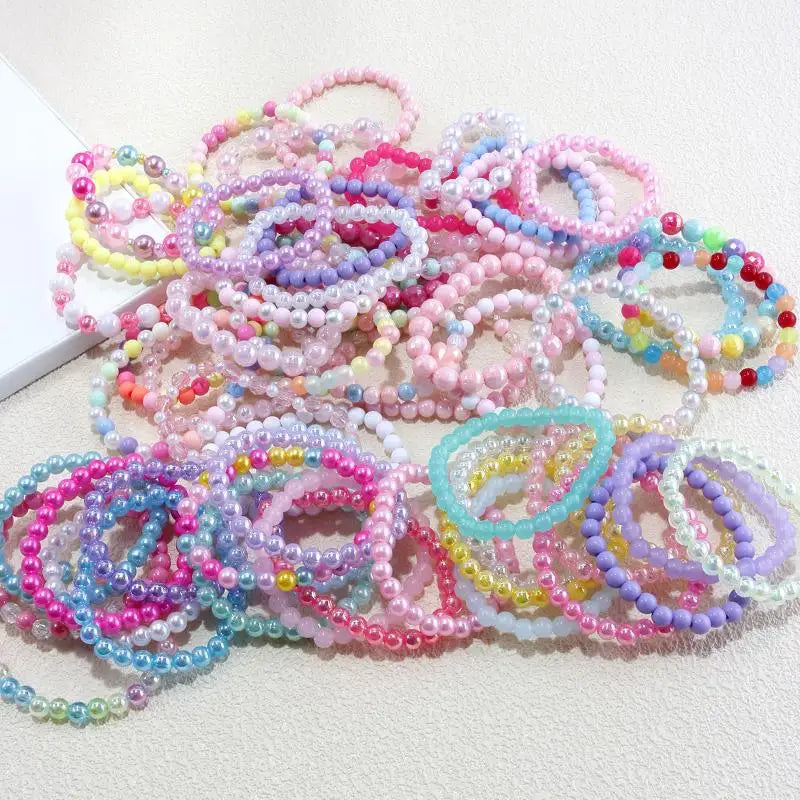 10/20/30Pcs Colorful Beads Bracelet Kids -