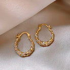 Twisted Hoop Earrings -