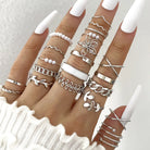 Wave Joint Rings Set (Women) -