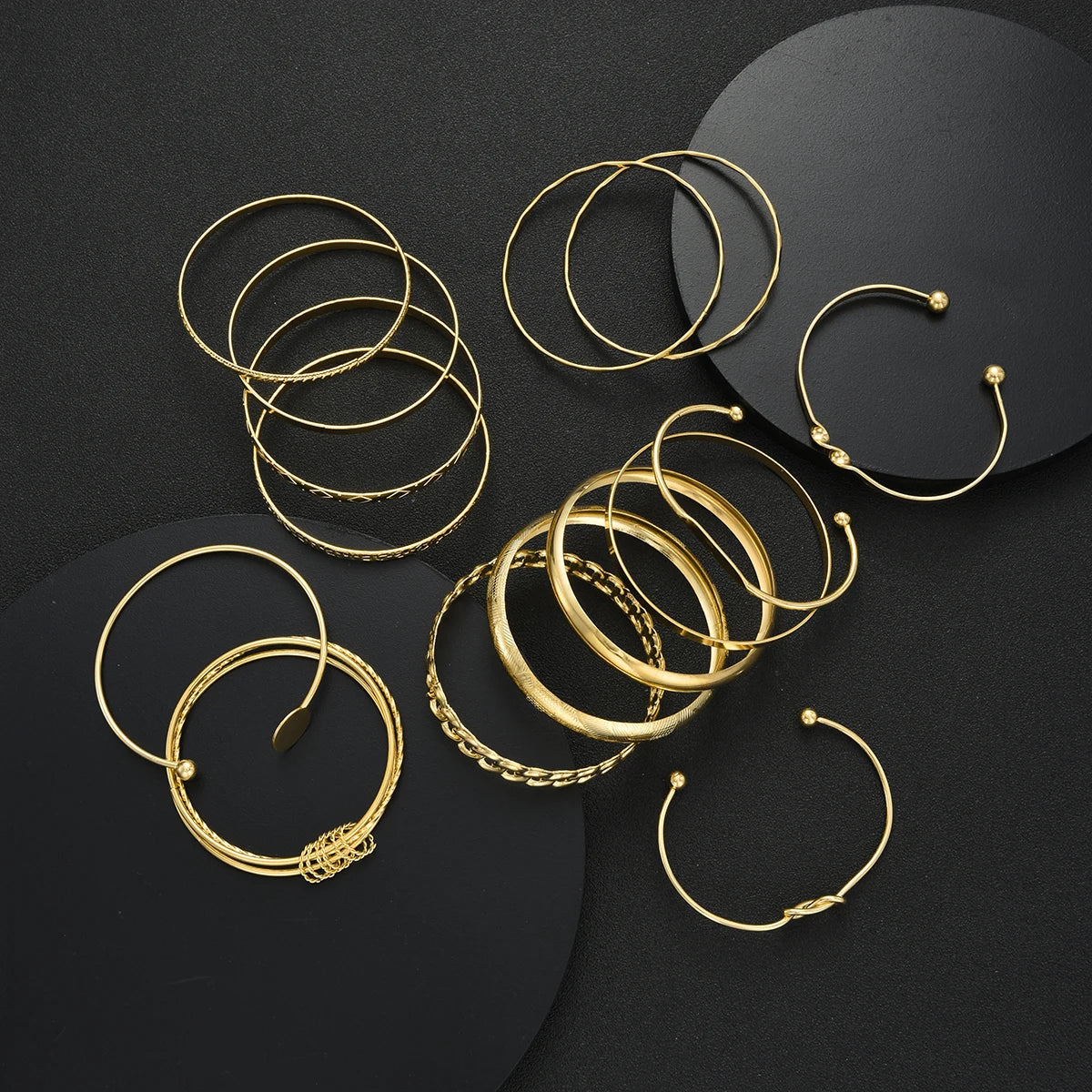 Gold Bracelets Set for Women -