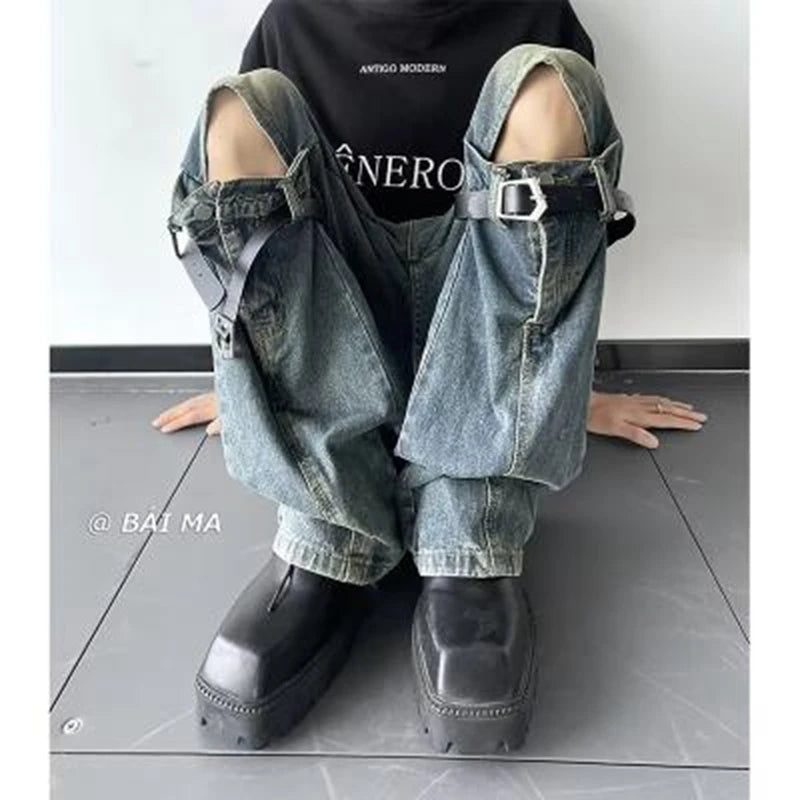 Men's Jeans Vintage Ripped Jeans -