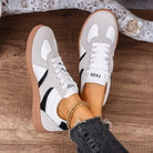 2025 Spring New Lace Up Women's Sports Shoes Plus Size Woman Sneakers Mixed Colors Female Fashion Versatile Flat Casual Sneaker -