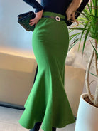 Stay cozy and chic with these fashionable women's long knitted skirts—perfect for stylish comfort all season! -