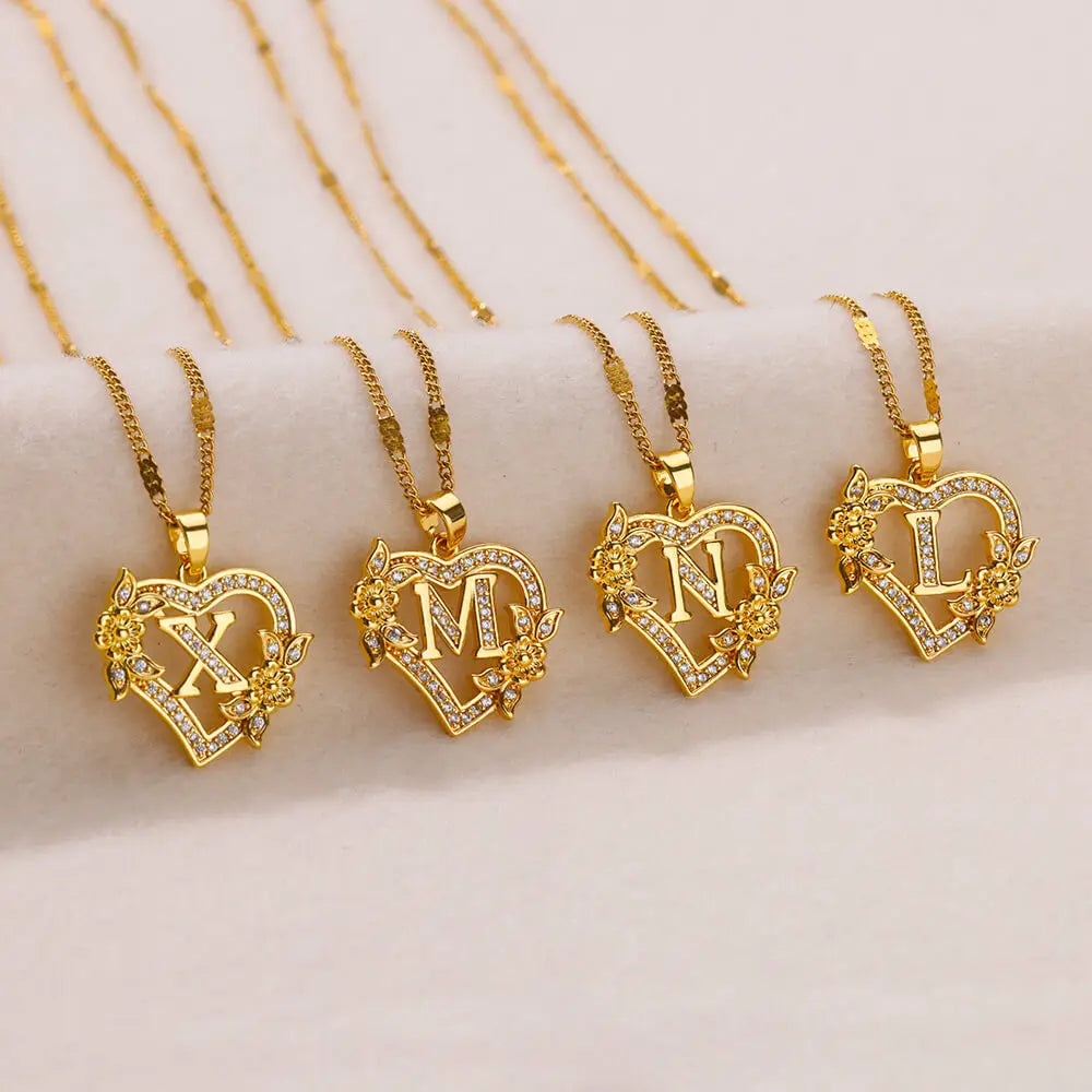 Initial Letter Necklaces -