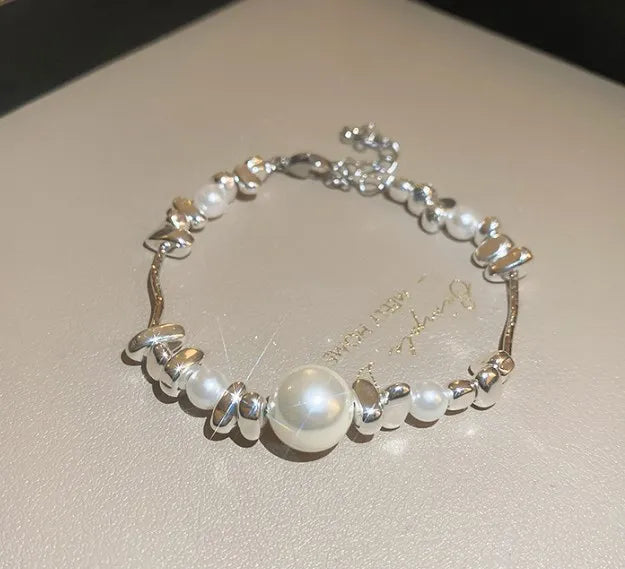 Pearl Necklace Bacelet Sets -