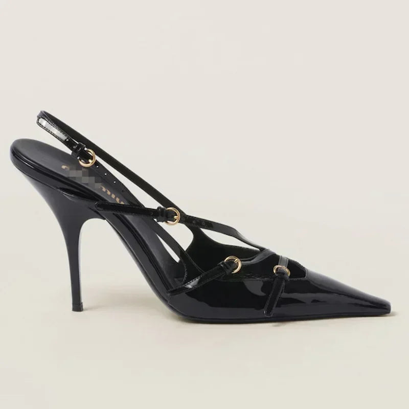 High Heels Pointed-toe Back Loop -