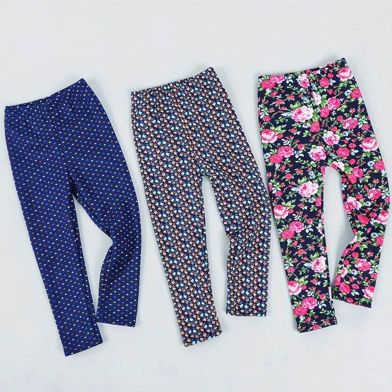 Baby Girl Clothes Kid Legging Girl Winter Autumn Thick Warm Cartoon Leggings Pants Boys Girls Leggings Plus Velvet Trousers -