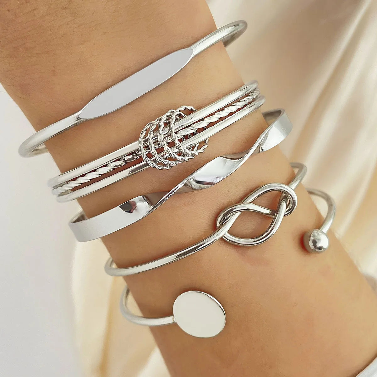 Twisted Knot Bracelet Set -