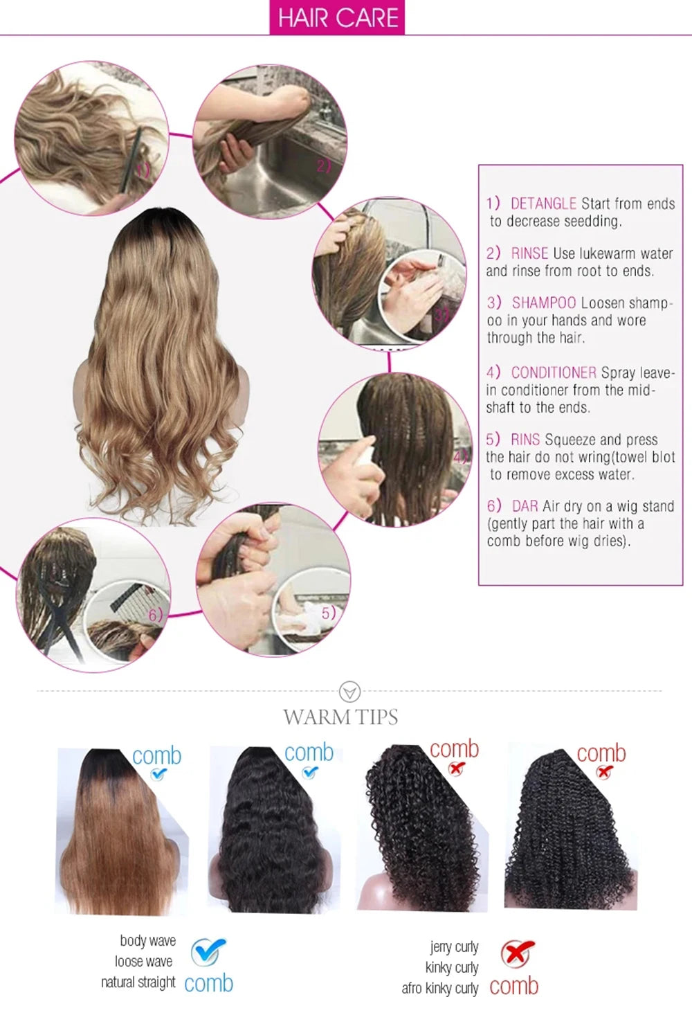 Enjoy effortlessly glamorous daily style with this long body-wavy lace front wig for women—made from heat-resistant fiber and designed for glueless, comfortable wear! -