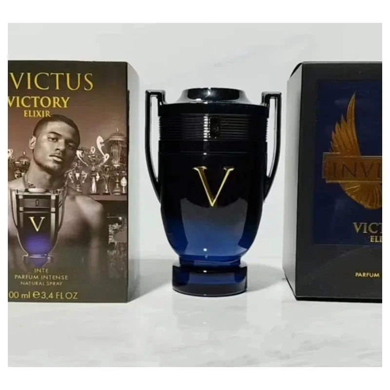 100ML 3.4FL.OZ Men's Perfume Woody Aquatic Notes Fresh Ocean Fragrance Spray Parfum Warrior Trophy Perfume Long-lasting Male -