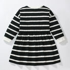 Kids Clothes Children's Clothing Baby Girls 2025 Autumn Spring Cotton Long Sleeves Striped Cartoon Dogs Dresses -