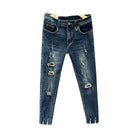 Cropped Jeans for Men Ripped -