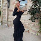 Long sleeves Maxi Dress -