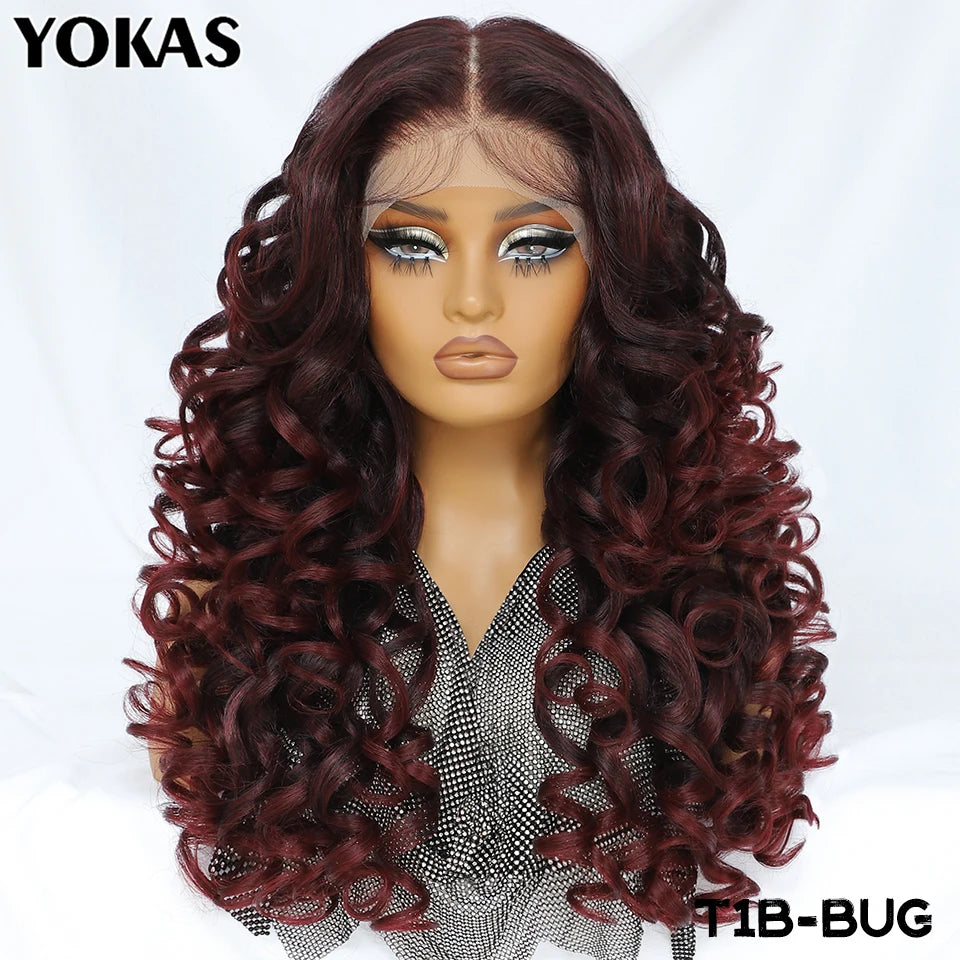 Achieve a stunning look with this Latisha curly 13x6 lace frontal wig. Featuring pre-plucked hairline and baby hair, this wig offers a natural and stylish appearance for a flawless finish. -