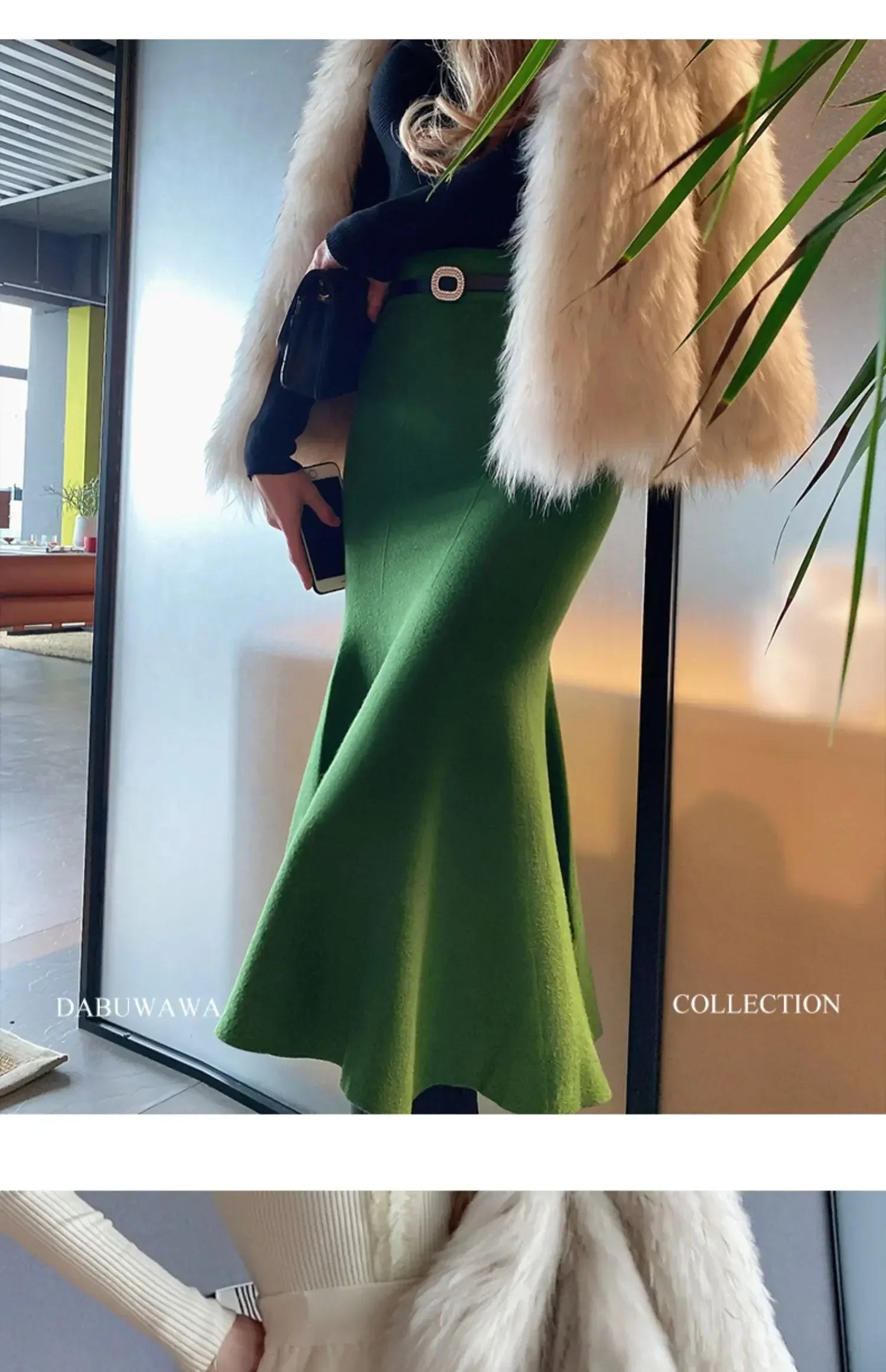 Stay cozy and chic with these fashionable women's long knitted skirts—perfect for stylish comfort all season! -