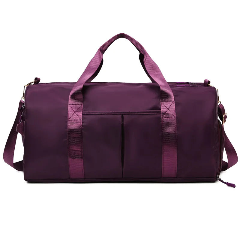 Stay organized during your fitness routine with this multi-functional training bag. Featuring dry-wet separation and water-proof compartments, this bag is perfect for keeping your gear organized and secure during workouts. -