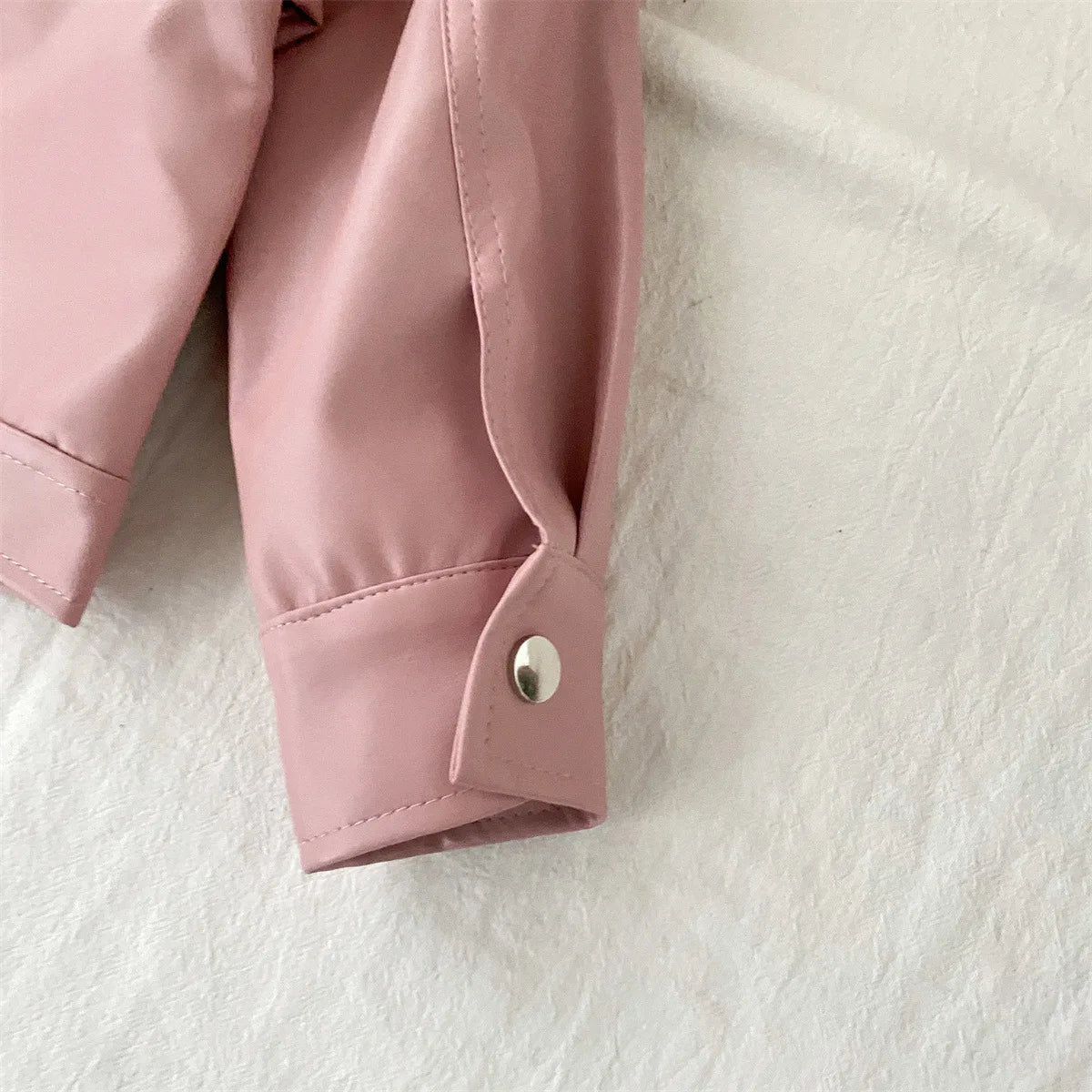Children's Clothing Set 2025 Kids Clothes Autumn New Cool Girls Pu Leather Jacket With Short Skirt Fashion Two-Piece Outfit Set -