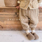 Children's Clothing From 2 To 7 Years Winter Kids Warm Cotton-Padded Trousers Baby Girls Thick Pants Toddler Boys Wear Clothes -