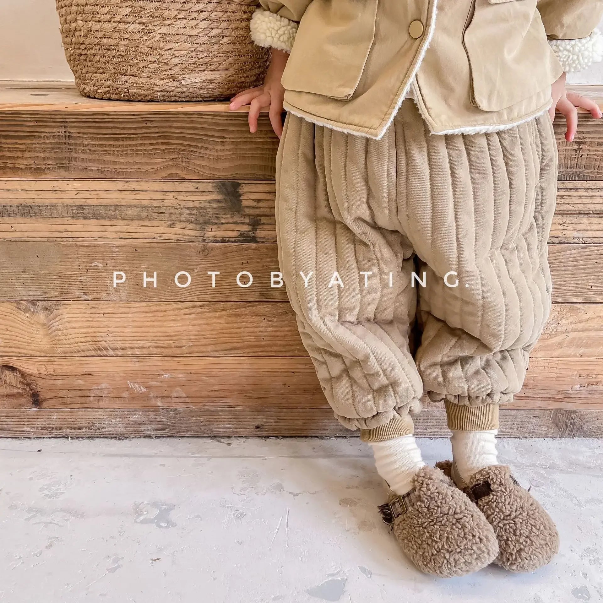 Children's Clothing From 2 To 7 Years Winter Kids Warm Cotton-Padded Trousers Baby Girls Thick Pants Toddler Boys Wear Clothes -