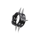 Black Round Square Gothic Spike Bracelet -