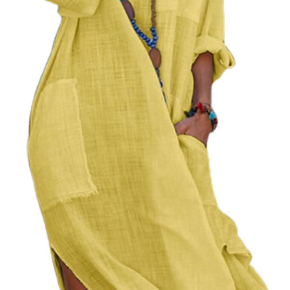 Dress Shirt for Women Linen Cotton Clothing -