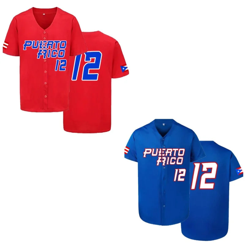 Men's Baseball Jersey Puerto Rico -