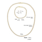 Gorgeous Buling AAA Clear Round Cubic Zirconia Earrings -