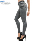 Women's Seamless Denim Yoga Leggings -