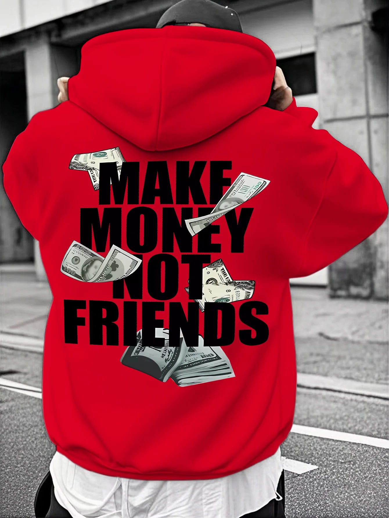 Unisex Hooded Sweatshirt Make $$ not Friends -