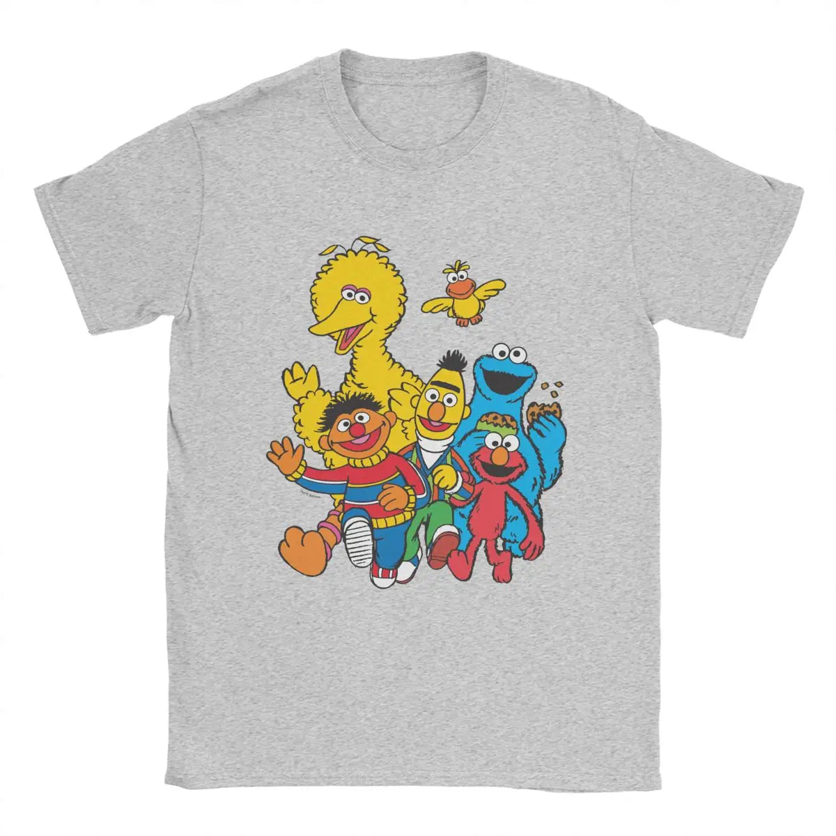 Show off some fun vibes with this men's Sesame Street novelty cotton tee! -