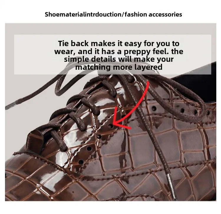 2025 Women Shoes Spring New Fashion Round Toe Lace Up Retro Single Shoe for Office Party Walk Thick Low Heeled big Size 48 775-1 -