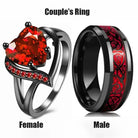 Fashion Couple Rings Romantic -