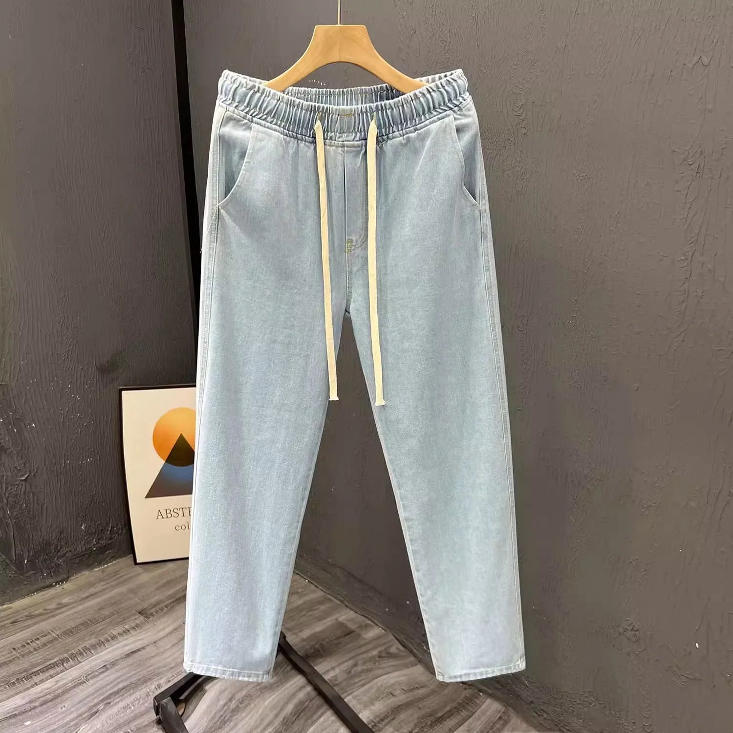 Men's Casual Loose Straight Leg Jeans -
