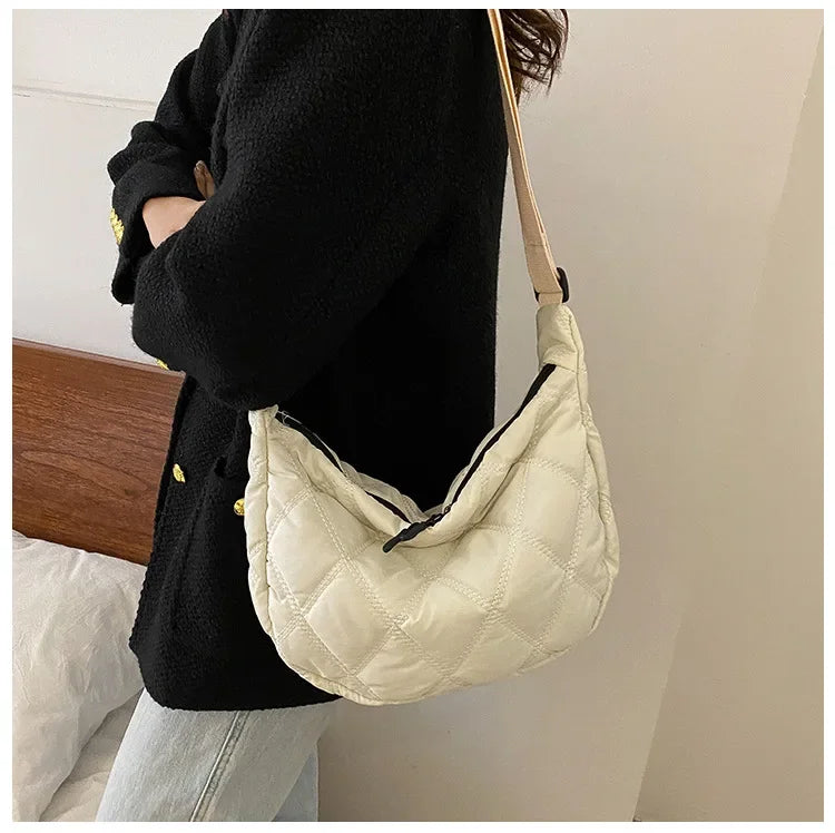 Carry your essentials in style with these embroidery crossbody bags Featuring a large capacity and a shoulder strap, these handbags are both fashionable and functional—an ideal accessory for any outfit. -