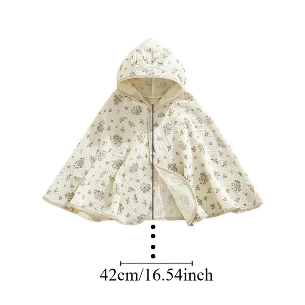 Keep your little ones stylish and comfy with this cute, lightweight cotton cloak shawl—perfect for both boys and girls! -