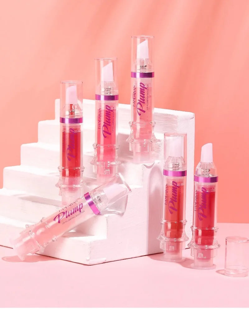 Lip Plumping Booster Lasting Sexy Plumper Glitter Red Nude Lipstick Liquid Waterproof Moisturize Oil Lipgloss Makeup Lip Care -
